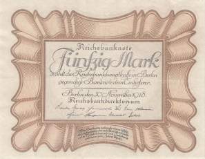 50 Mark 1918 E